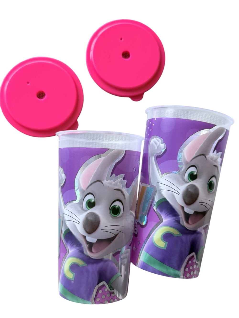 Chuck E Cheese Party Souvenir Cups, 16oz - set of 2 (G140)